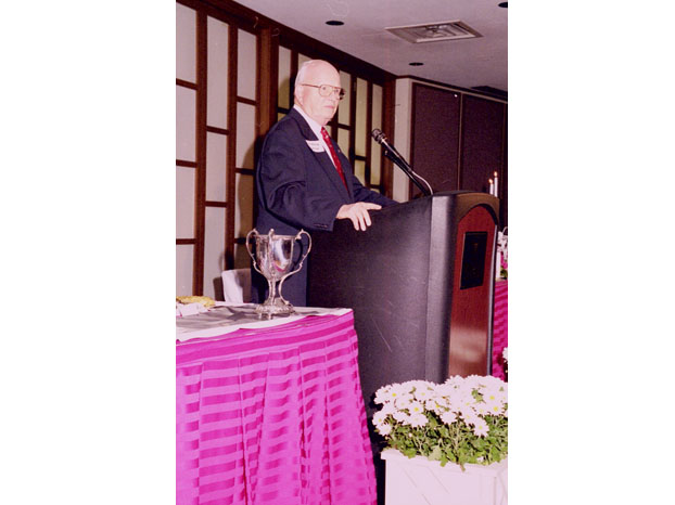 Dr. Phillip Shriver, guest speaker on Founders Day, 2002